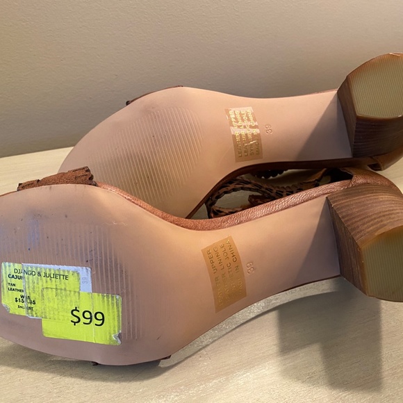 Tan Leather Sandals - Picture 6 of 7